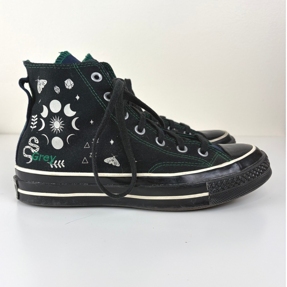 Converse Chuck 70 By You Custom Celestial Moth Snake High Tops Womens 8 Mens 6